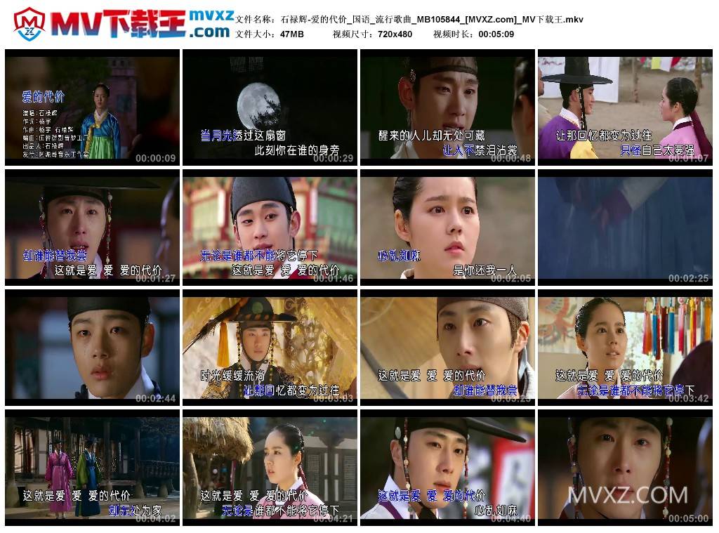 石禄辉-爱的代价_国语_流行歌曲_MB105844